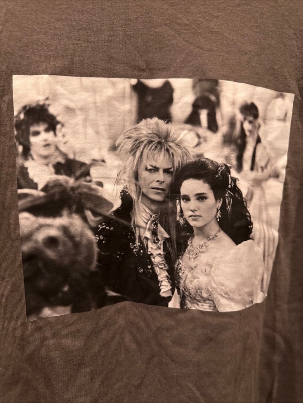 Labyrinth TShirt David Bowie Retro Cult Classic It's Only Forever Gray Unisex XL - Picture 3 of 4